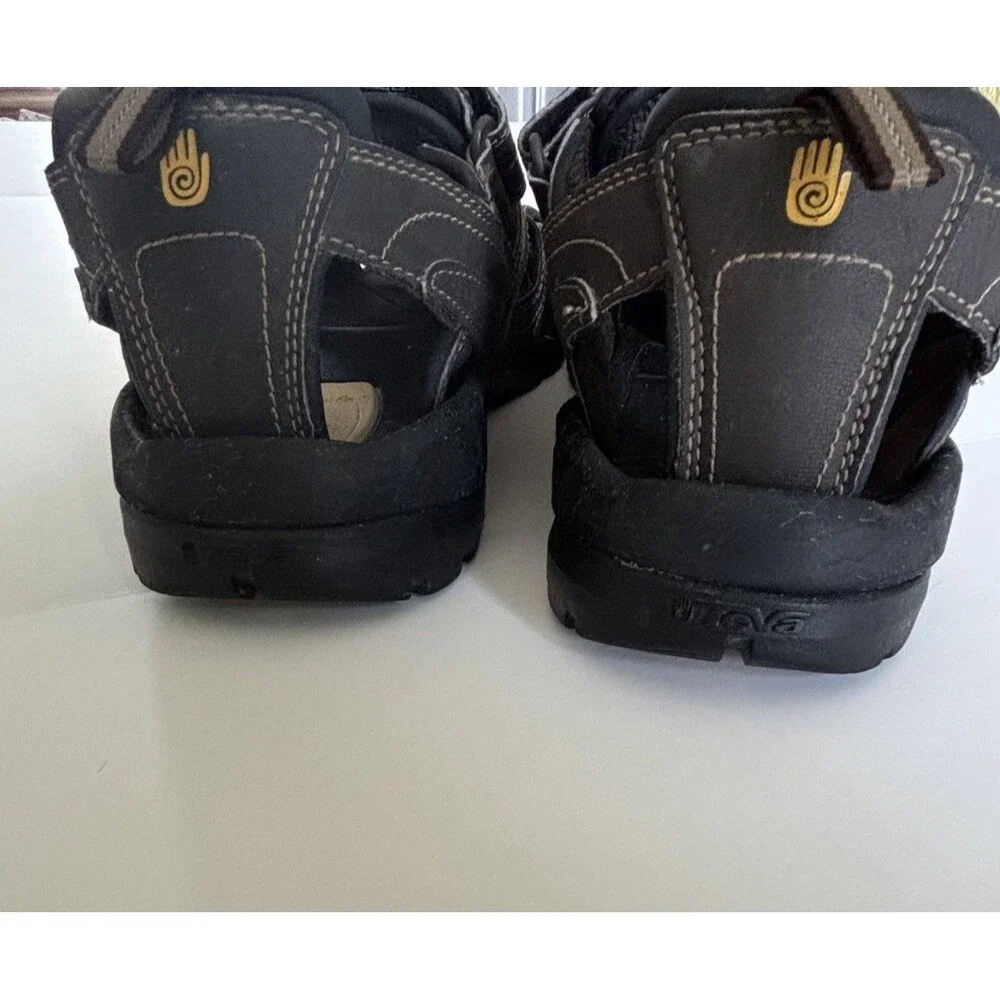 New Teva Men’s Forebay Outdoor Hiking Sandals Closed Toe  Coffee Brown Size 11